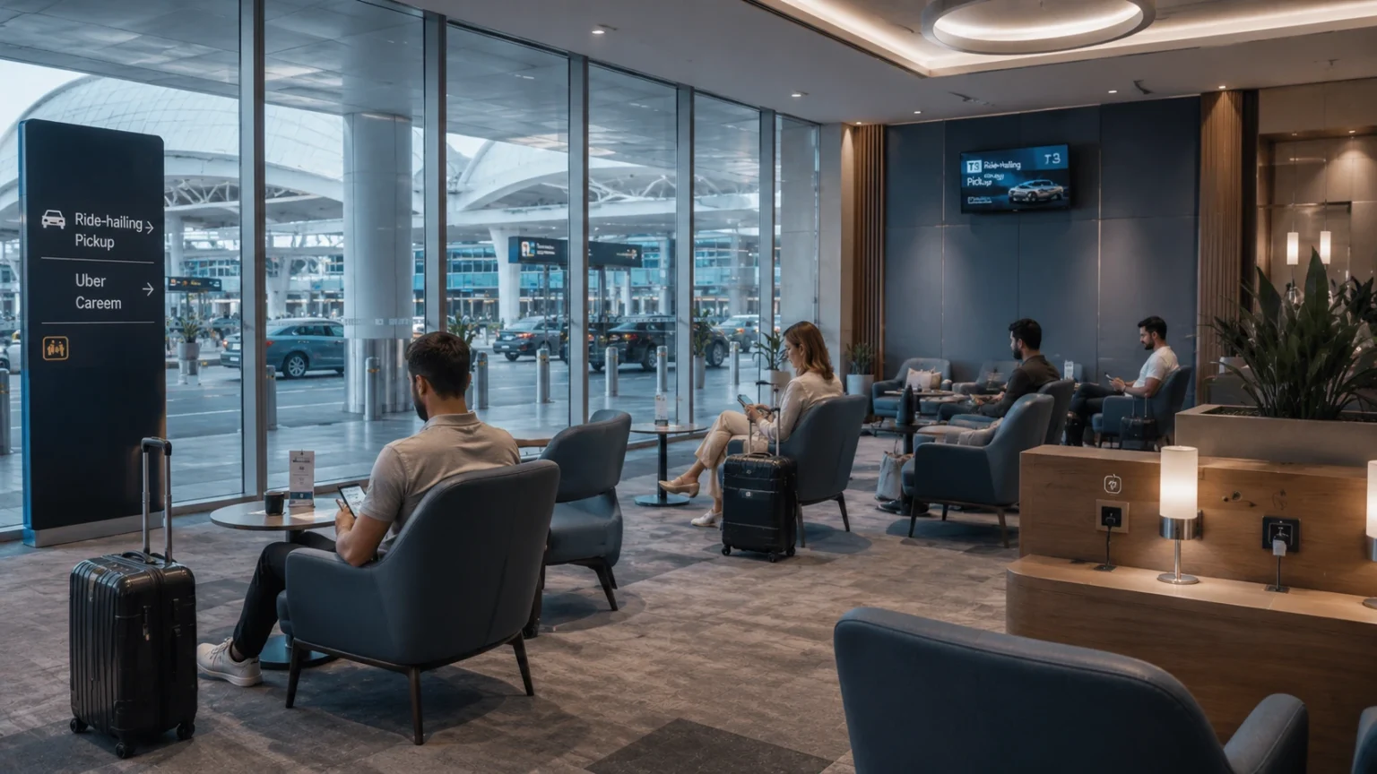 Dubai International Airport Opens New Uber and Careem Waiting Lounge at Terminal 3 Dubai International Airport Opens New Uber and Careem Waiting Lounge at Terminal 3