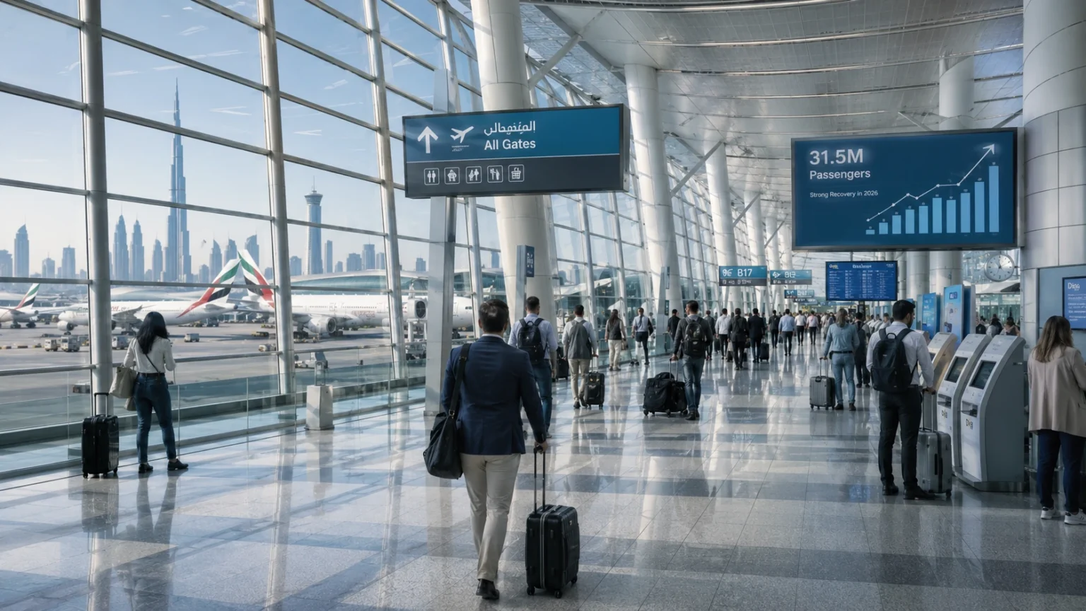 Dubai International Airport Welcomes 31.5 Million Passengers in First Half of 2026