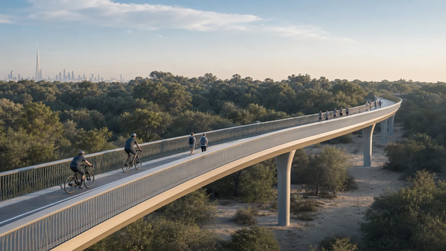 Dubai Opens 102-Metre Bridge at Mushrif National Park to Boost Cycling and Hiking Dubai Opens 102-Metre Bridge at Mushrif National Park to Boost Cycling and Hiking