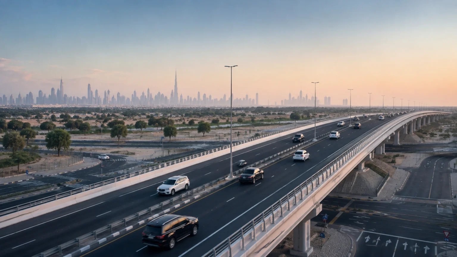 Dubai Opens New Al Qudra Road Bridge, Cutting Intersection Waiting Time by 85% Dubai Opens New Al Qudra Road Bridge, Cutting Intersection Waiting Time by 85%