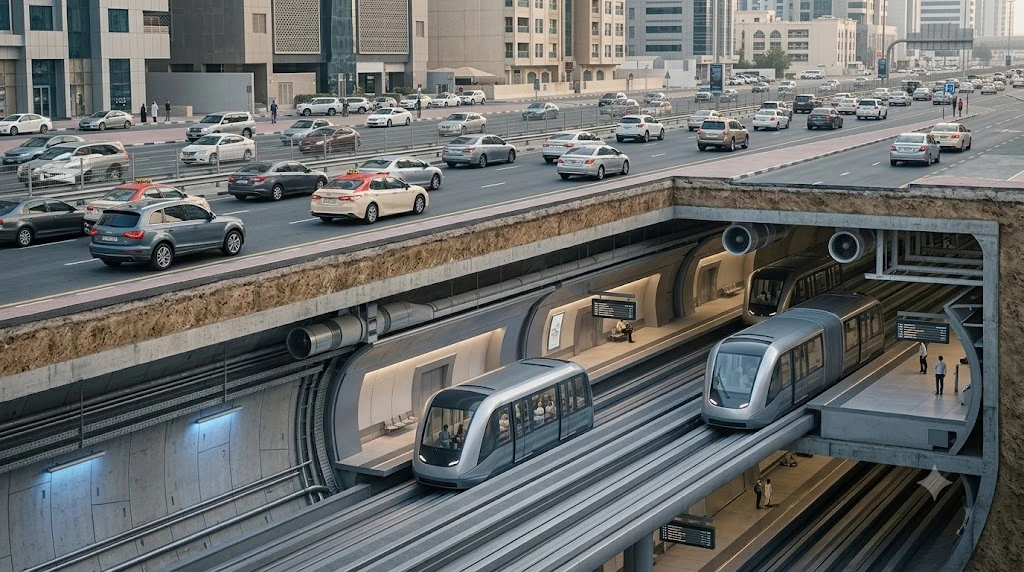 Elon Musks Boring Company Plans 150km UAE Tunnel Network