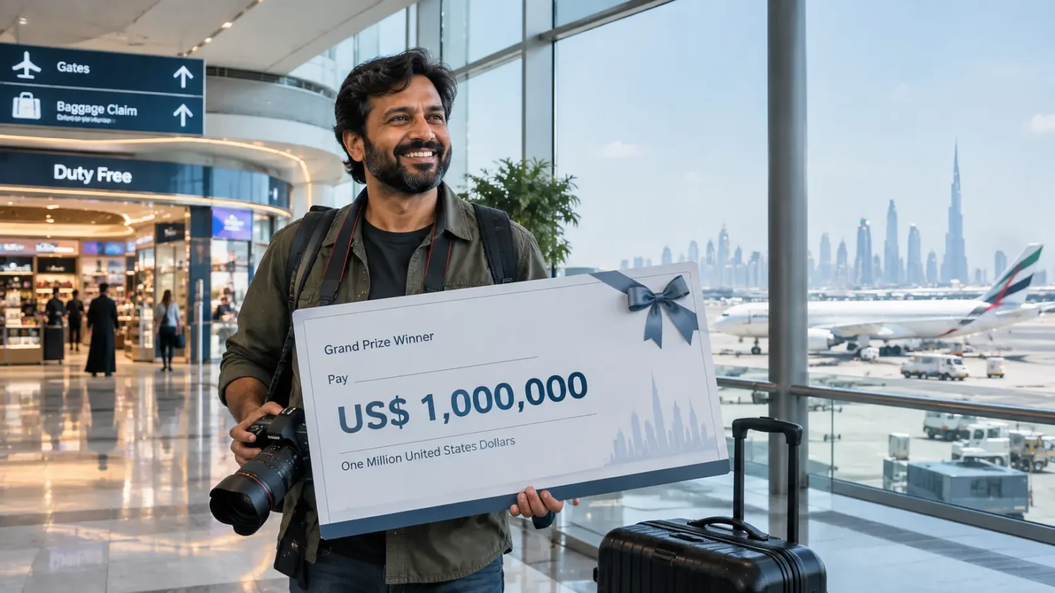Ajman-Based Kerala Photographer Wins $1 Million in Dubai Duty Free Draw Kerala Photographer Wins 1 Million in Dubai Duty Free Draw