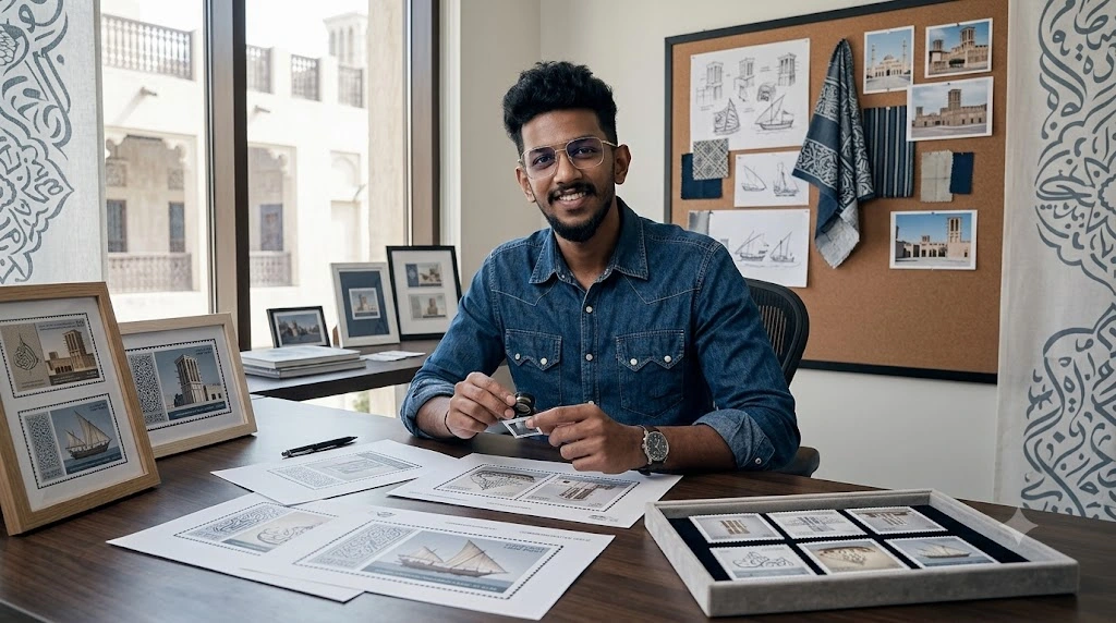 Meet the Indian Expat in Sharjah Whose Artwork Has Become UAE Postage Stamps Meet the Indian Expat in Sharjah Whose Artwork Has Become UAE Postage Stamps