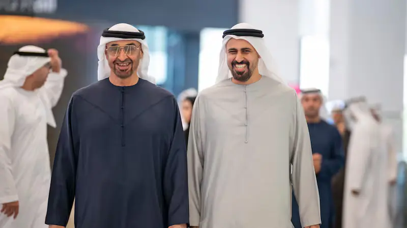 Sheikh Mohamed Travels On Etihad Rail To Dubai Station