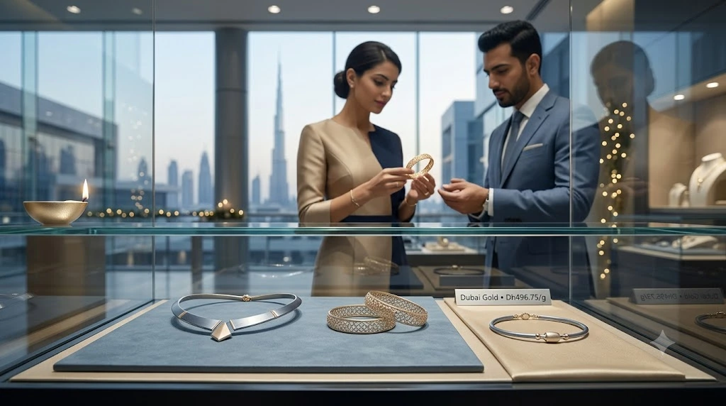 Dubai Gold Prices Drop Below Dh500 a Gram, Perfect Timing for Navratri and Diwali Shoppers Dubai Gold Prices Drop Below Dh500 a Gram, Perfect Timing for Navratri and Diwali Shoppers