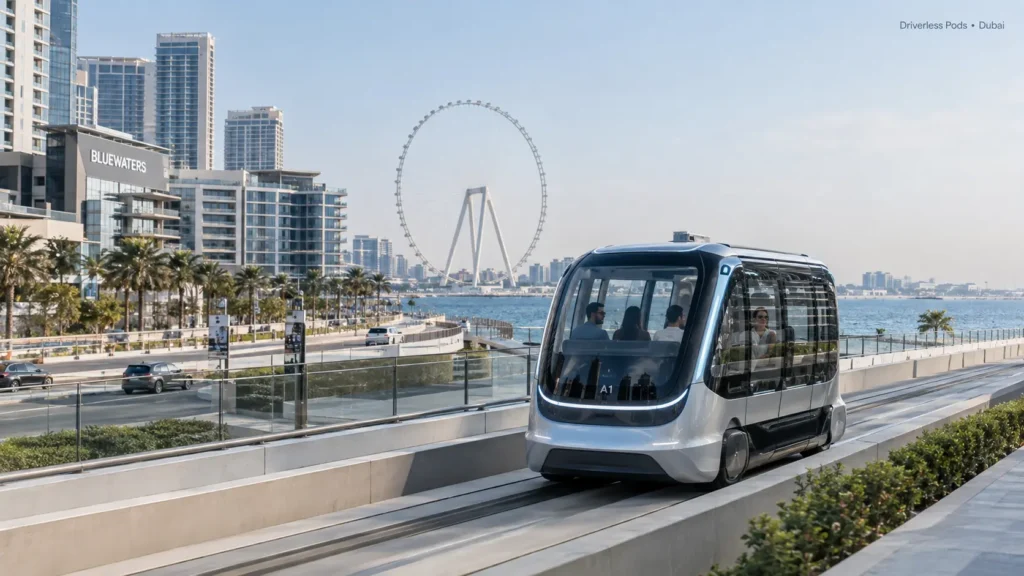 Dubai Launches Four-Week Glydways Trial of Driverless Pods