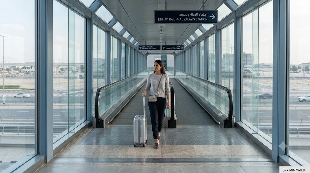 Dubai Metro to Etihad Rail in Just 5–7 Minutes As New Pedestrian Bridge Opens