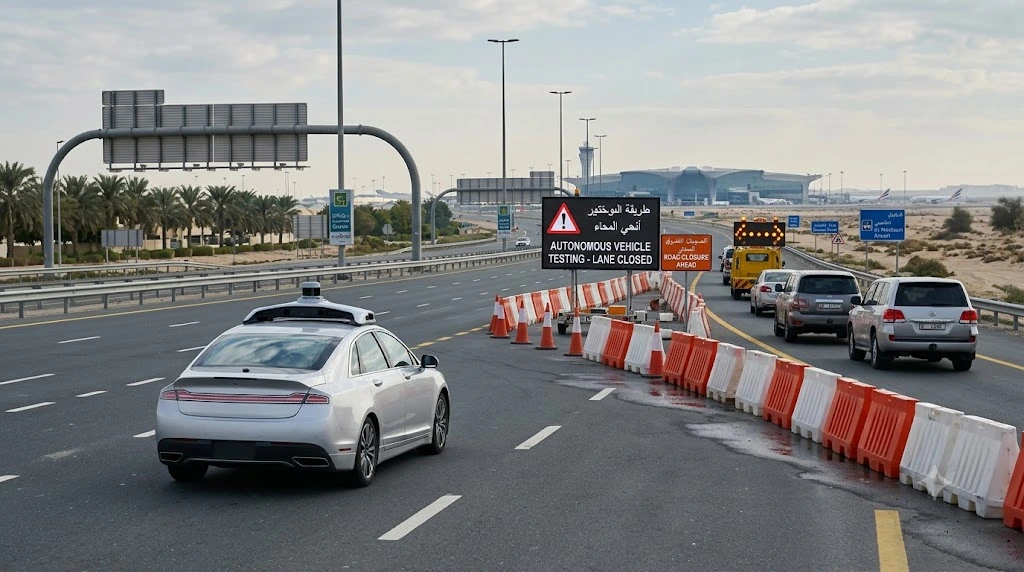 Dubai Road Closures This Week: Emirates Road and Airport Tunnel Shut for Driverless Taxi Tests Dubai Road Closures This Week - Emirates Road and Airport Tunnel Shut for Driverless Taxi Tests