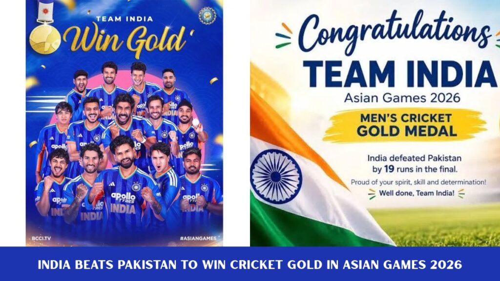 India Beat Pakistan to Win Cricket Gold in Asian Games 2026