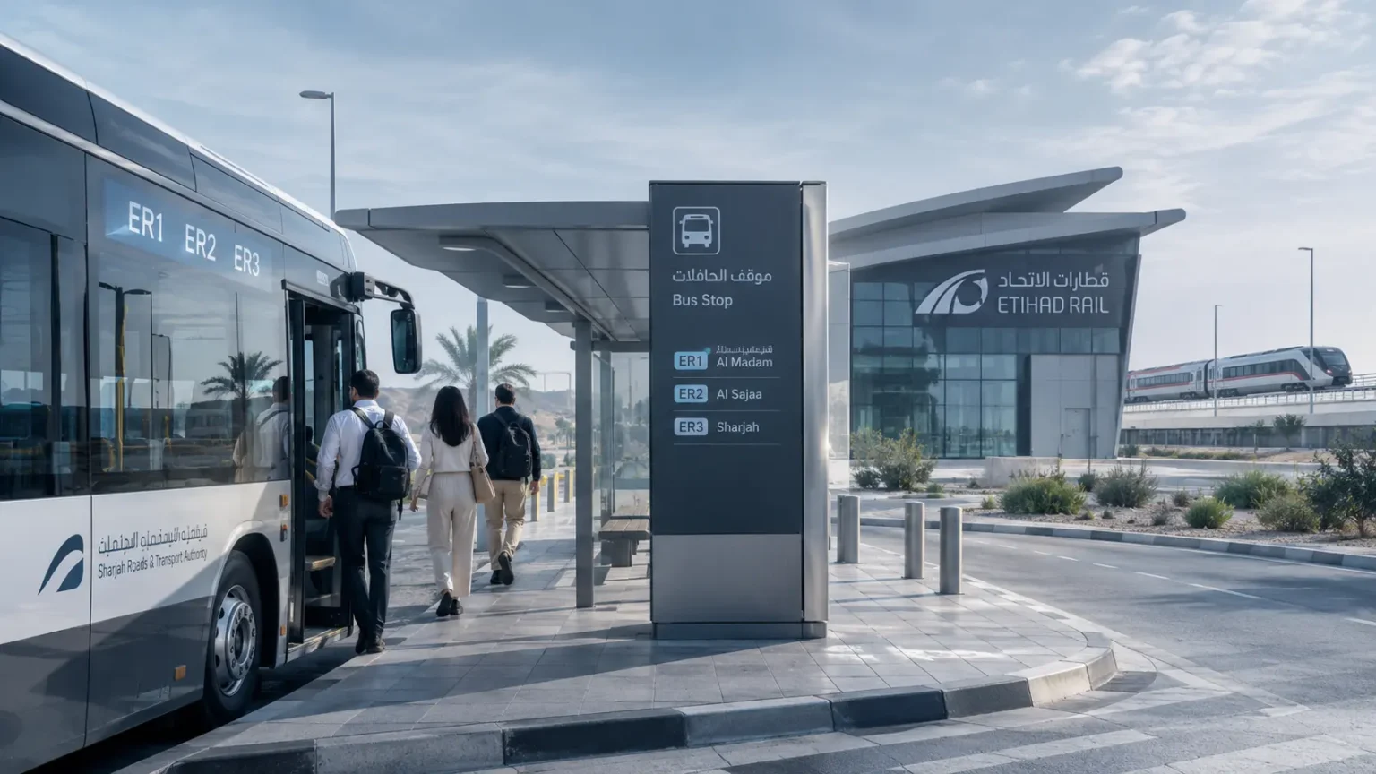 Sharjah Launches 3 New Bus Routes to Etihad Rail Station in Al Dhaid