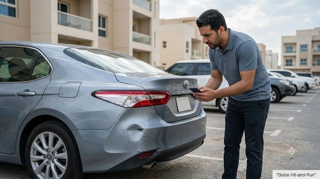 Someone Hit Your Parked Car in Dubai and Drove Off? Here’s How to Report a Hit-and-Run in Dubai Someone Hit Your Parked Car in Dubai and Drove Off - Here Is How to Report a Hit-and-Run in Dubai