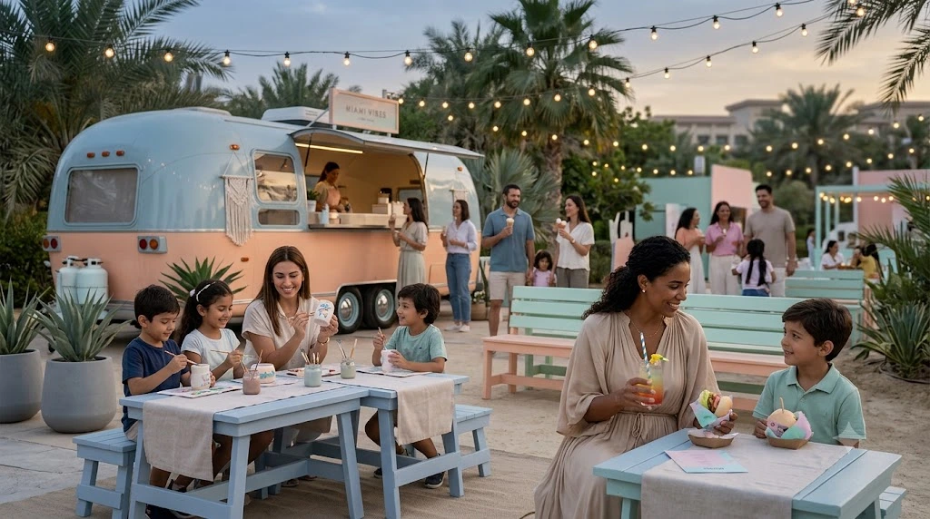 This Abu Dhabi Park Is Turning Into a Pastel Food Hub for 30 Days As the Miami Vibes Return This Abu Dhabi Park Is Turning Into a Pastel Food Hub for 30 Days